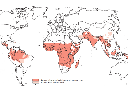 Malaria map 2015