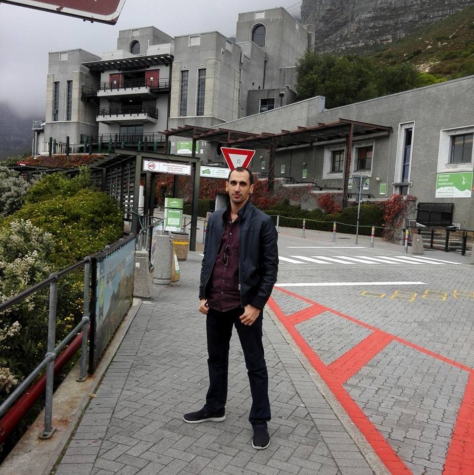 Ahmad at Table Mountain, Cape Town, South Africa.