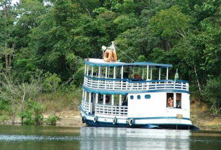 Boat on the Amazon River. Photo by Kepler Web, FreeImages.