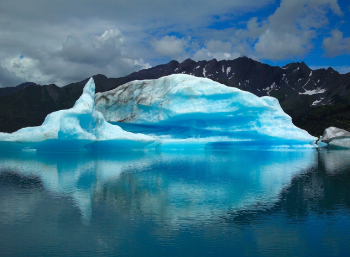 Glacier and blue sky